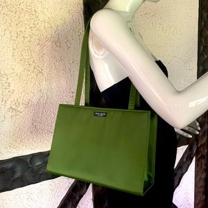 Kate Spade green nylon tote
